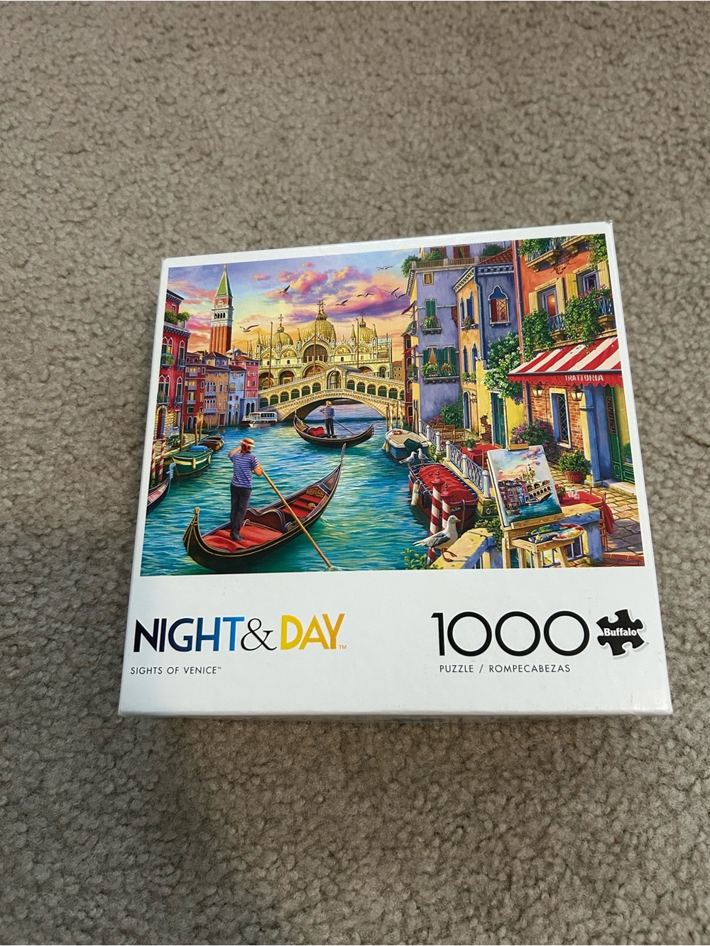 Buffalo David Bitton Colorful Venice Canal 1000-Piece Puzzle